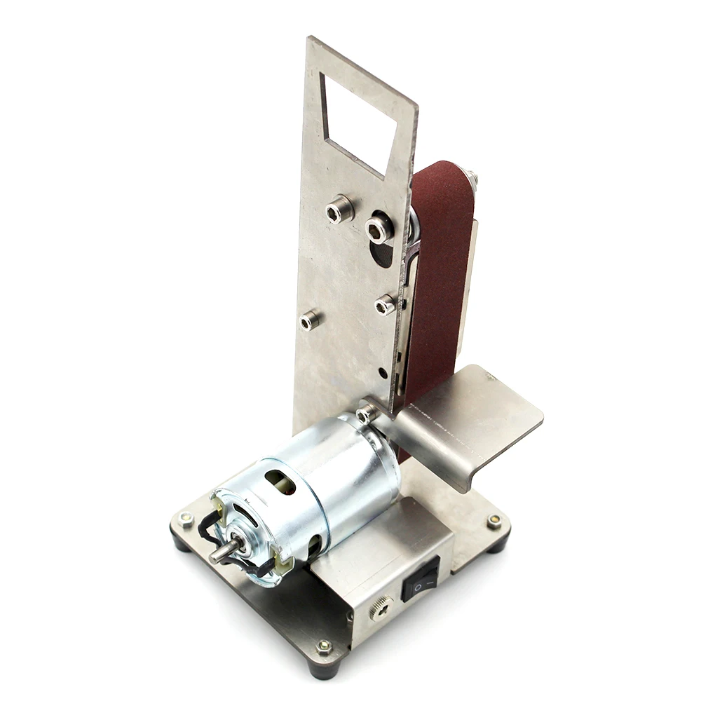 

Mini Electric Belt Machine Sander Sanding Grinding Polishing Machine Abrasive Belts Grinder DIY Polishing Cutter Edges EU plug