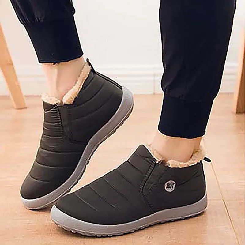 Women Snow Boots Plush Warm Women's Ankle Boots Winter For Women Fashion Ladies Shoes Waterproof Shoes Female Couple