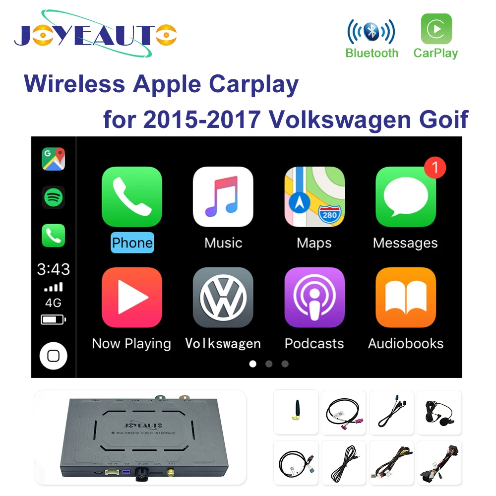 Joyeauto беспроводная Apple Carplay для Volkswagen Golf- обновленная Android Авто зеркальная Wifi iOS13 Автомобильная игровая Поддержка Камера