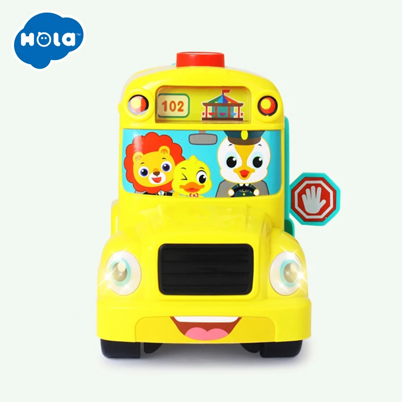 Детские игрушки Электрический школьный автобус детский музыкальный автомобиль в том числе 8 игр автомобиль рога песни звонки животных Ранние развивающие детские игрушки подарок