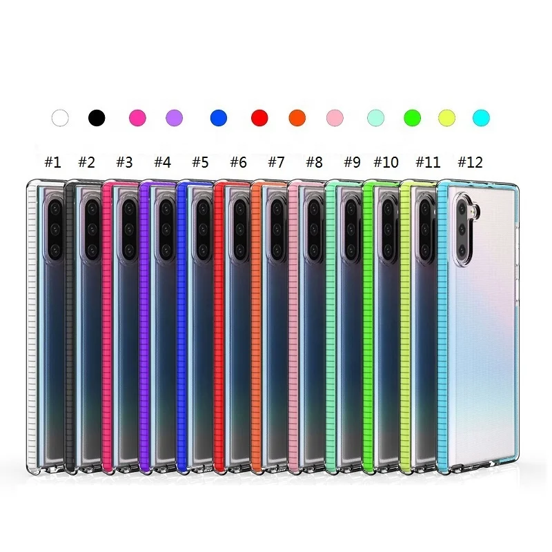Противоударный прозрачный ТПУ сотовый Чехол для телефона для samsung Galaxy Note 10