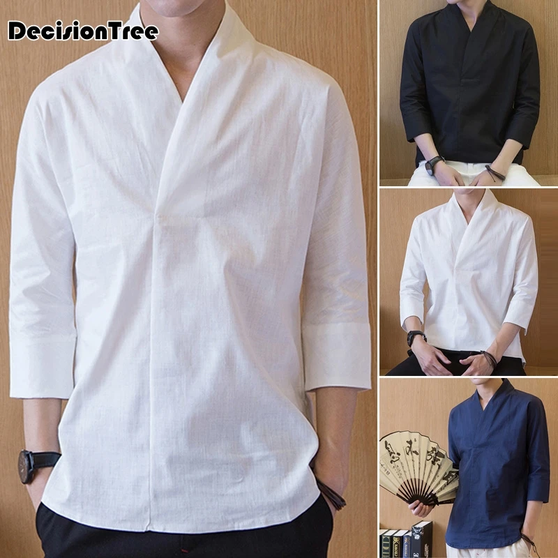 

2019 chinese shirt tops chinese clothes traditional chinese style shirt clothing for men china clothing man kung hanfu men