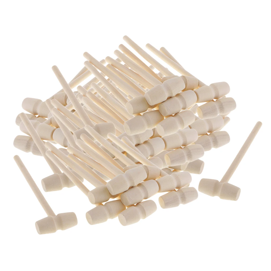 80Pieces Mini Wooden Hammer Balls Toy Pounder Replacement Wood Mallets for Baby 80Pieces Mini Wooden Hammer Balls Toy Pounder Replacement Wood Mallets for Baby