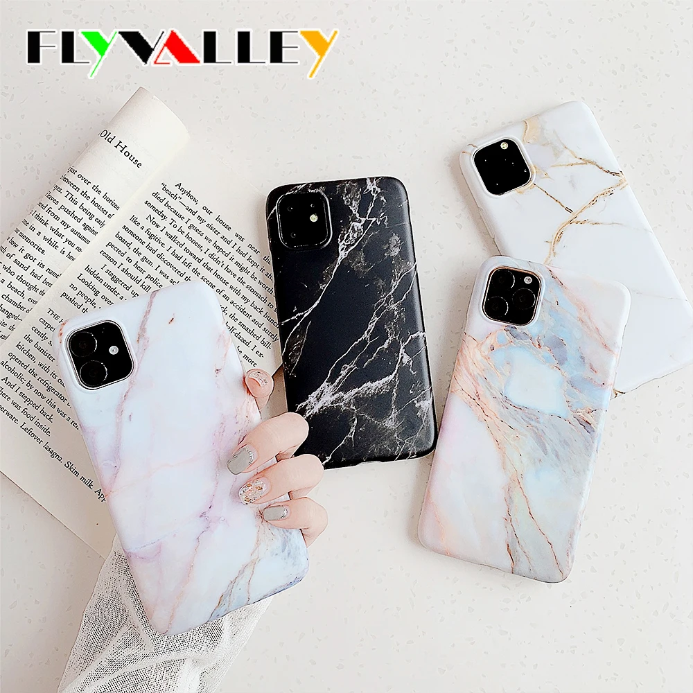 Jade marble чехол для телефона s айфон 11 Pro Max XR XS MAX 7 8 6 6S плюс X Мягкая силиконовая задняя