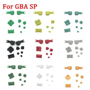 

14 Colors Buttons Keypads Sets for Gameboy Advance SP R L A B D-Pad Button with Power ON OFF Buttons for GBA SP