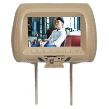 Автомобильный Универсальный 7 дюймов Tft светодиодный экран автомобиля Mp5 плеер задний подголовник цифровой дисплей Поддержка Av/Usb/Sd вход/Fm/динамик