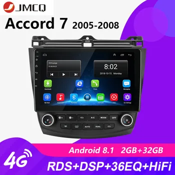 

JMCQ Android 10.0 Car Radio for Honda Accord 7 2003-2008 Multimedia Video Player 2 din RDS DSP GPS Navigaion 4G+64G with frame