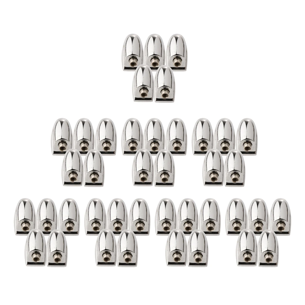 40Pcs Drum Set Lugs Ear Claw Hooks Connectors Musical Instrument DIY Part Silver
