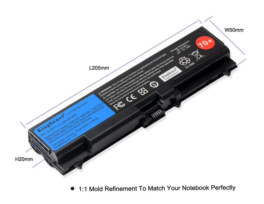 Kingsener-nova bateria do portátil 94wh 57wh, para