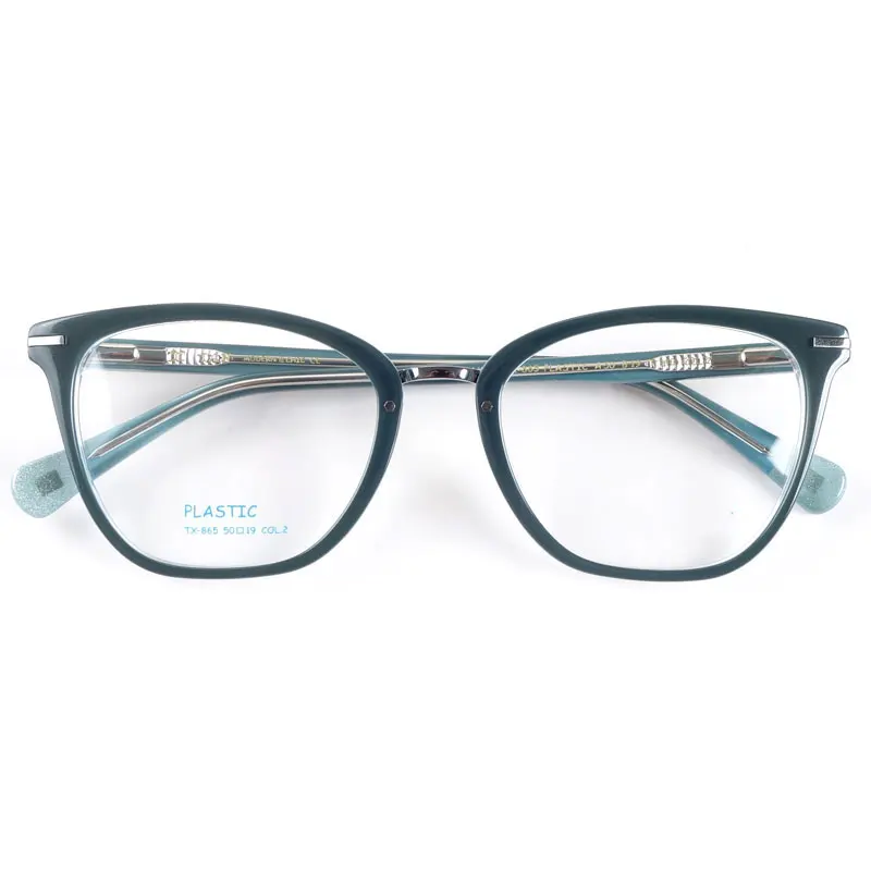 

Flexible hinge acetate glasses frames for women Europe top quality