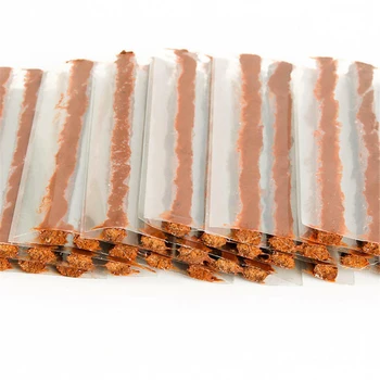 

60pcs/set 10cm*6mm car Tire Repair Seals Brown Isobutylene Isoprene Rubber Tyre Repair Tubeless Seal Strip tools fit for cars