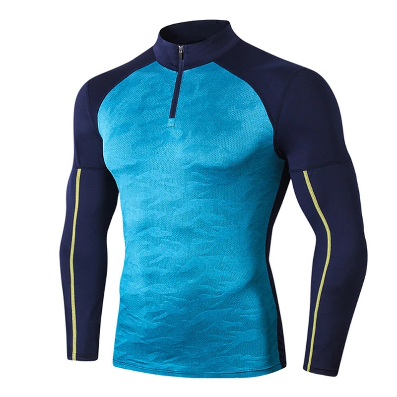 Running Jacket Men Jogging Sweatshirt Sport Jacket Men Zipper Long Sleeve T Shirt Compression Mens Jogging Jacket Gym TShirt Man