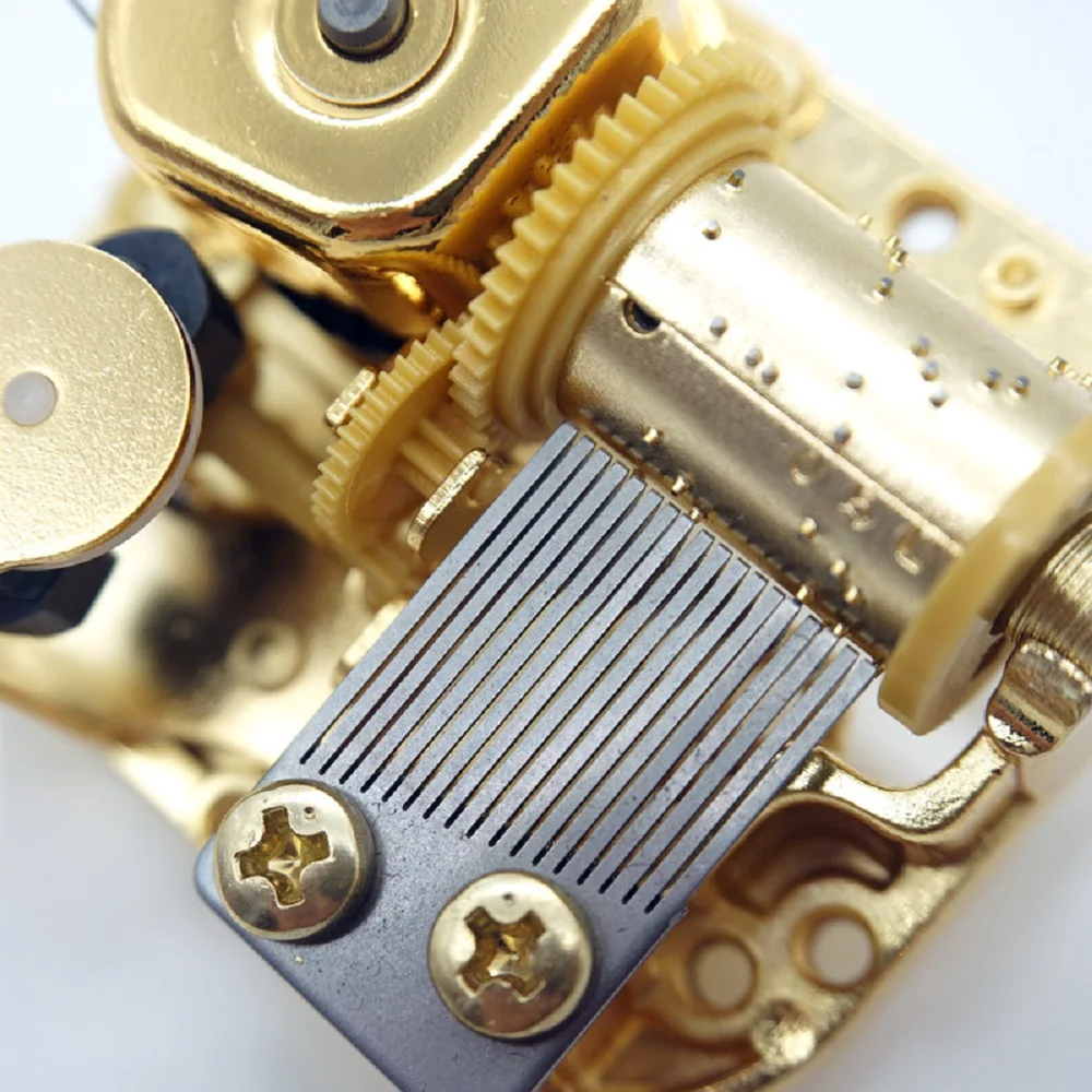 Sankyo 18 Note Windup Gold Plating Clockwork Mechanism DIY Music Box Movement for DIY Music Box 5
