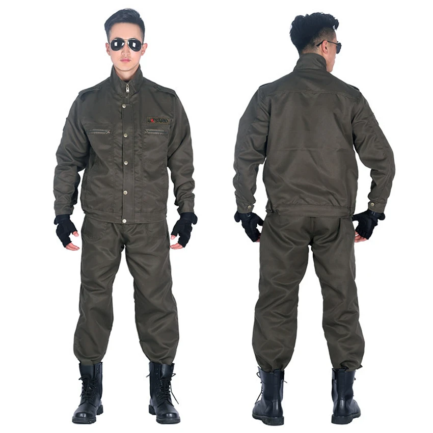 

Military Uniform Army Tactical Special Forces Clothes Men Combat Shirt Soldier Solid Adult Work Wear Clothes Pant Set