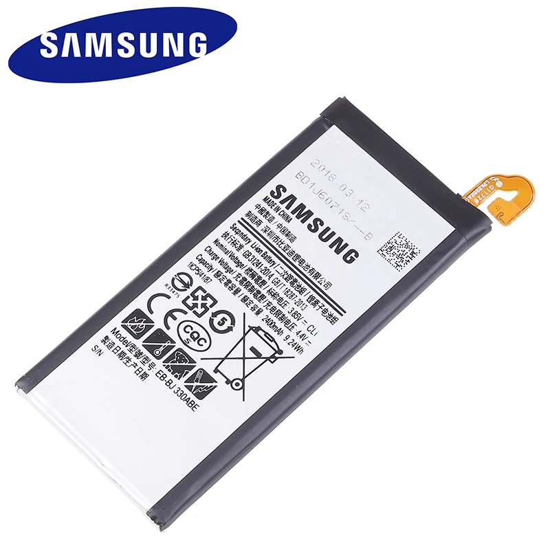 EB-BJ330ABE 2400mAh samsung запасной аккумулятор телефона для samsung Galaxy J3 SM-J330 J3300 Edition