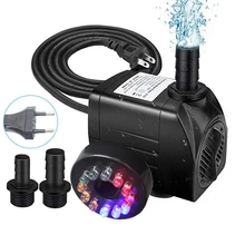 220V/16W Powerful Submersible Water Pump With LED Light Water Flow For Christmas Fountains Ponds Aquarium Fish Tank Statuary