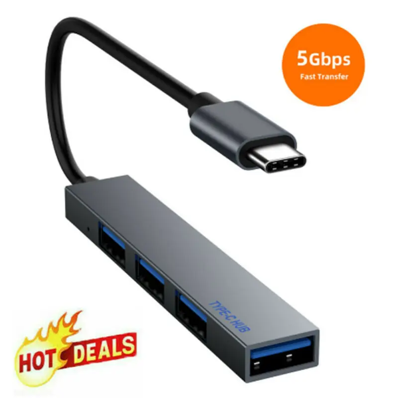 4 Порты и разъёмы USB концентратор Тип-C OTG Hub 3 1/3 0 мульти-Сплиттер расширения