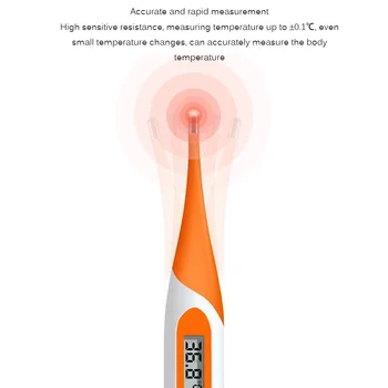 

Digital Electronic Thermometer Oral Thermometer Waterproof LCD Thermometer Baby Infant Pet Adult Soft Memory Function Hot Sale