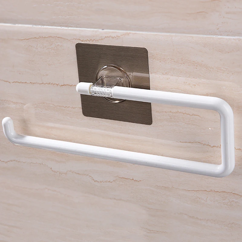 Держатель для ручного полотенца для ванной комнаты, гибкий стикер, пластиковая стойка, многофункциональные полки для хранения для ванной комнаты, держатель