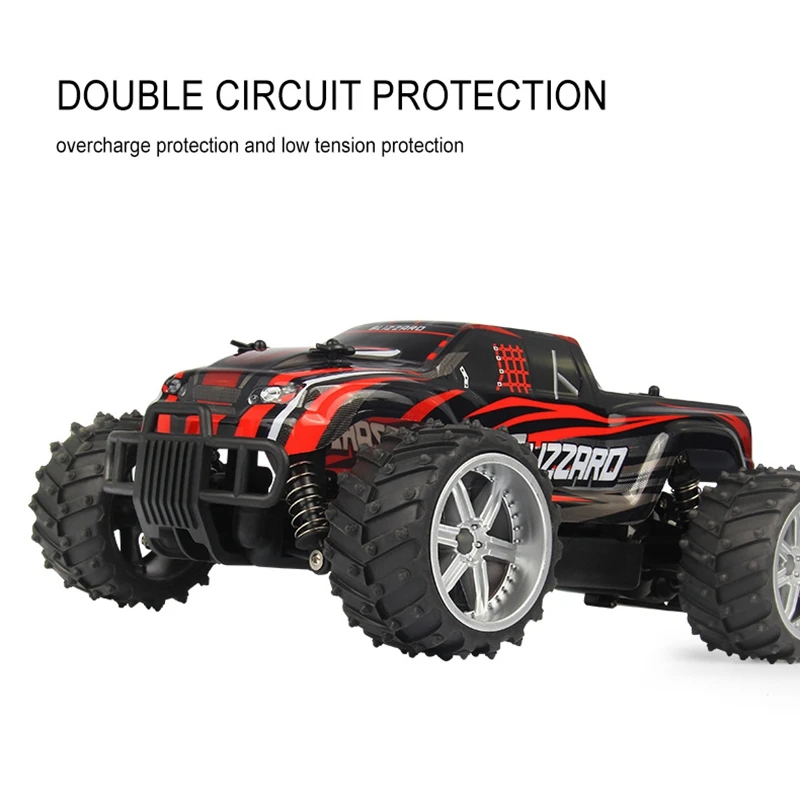 Лидер продаж-1/16 2WD 2,4 ГГц высокой Скорость Радио пульт дистанционного управления Управление Радиоуправляемый гоночный автомобиль багги внедорожник RTR красный
