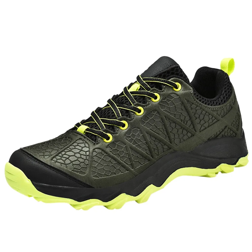 

Men Outdoor Sports Shoes Breathable Air Mesh Lightweight Walking Jogging Footwear Hiking Shoes Breathable platform sneakers
