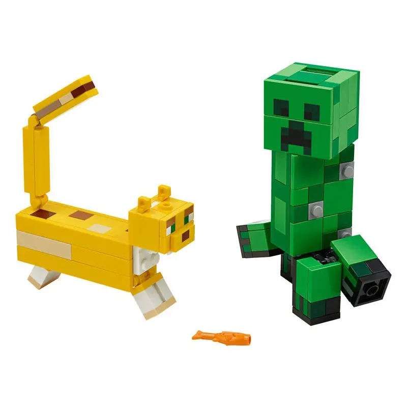 BigFig Ocelot Building Blocks With Ocelot Action Figures Compatible My World Bricks Set Gifts Toys 21156 BigFig Ocelot Building Blocks With Ocelot Action Figures Compatible My World Bricks Set Gifts Toys 21156