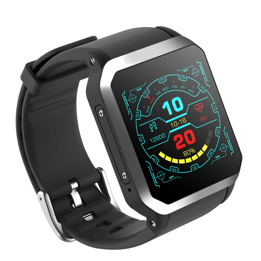 Battiphee Smartwatch KW06 3G Smart Watch 8GB ROM IP68 Waterproof Camera Heart Rate Monitor SIM Card Watchphone WIFI Bluetooth