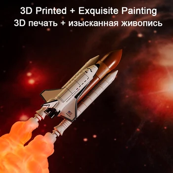 

Space Shuttle Lamp and Moon Lamps In Night Light By 3D Print for Space Lovers Rocket Lamp 3D Printing Rocket Lamp