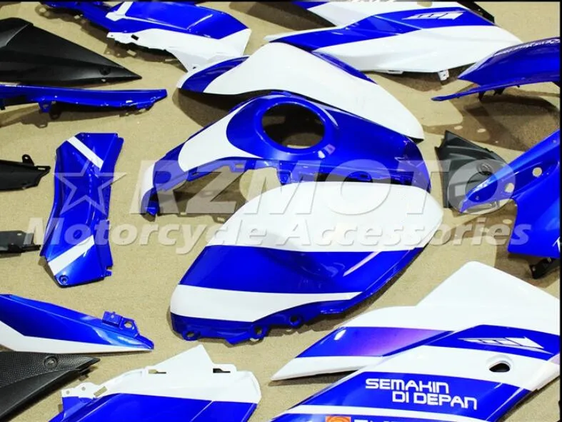 4 подарки стиль ABS литьевая форма мотоцикл Обтекатели подходит для YAMAHA R3 R25- 15-19 Кузов Набор Синий белый Холодный