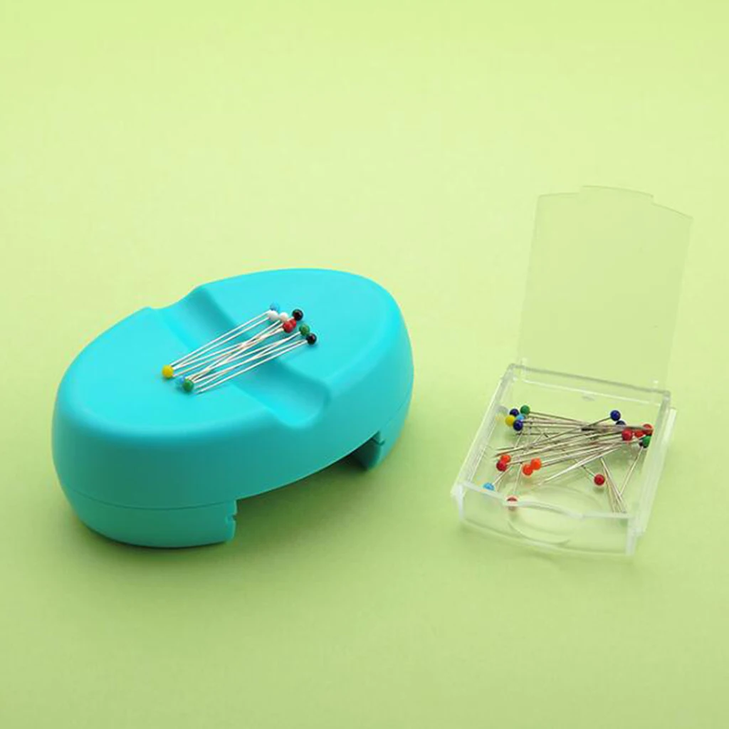 Sewing Magnetic Box Needles Storage Box Sewing Machine Portable Tool Pins Case