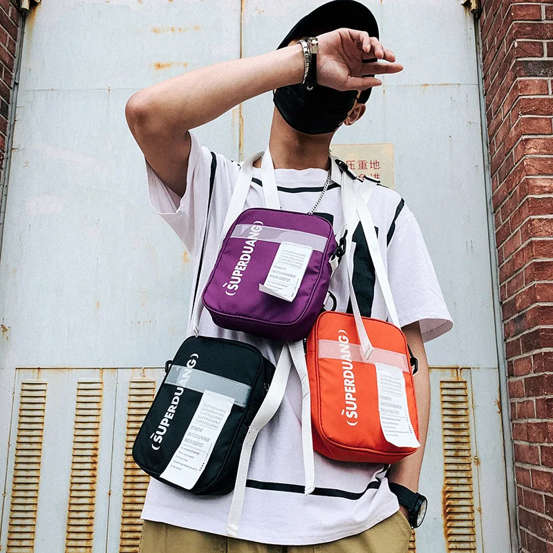 

Small Shoulder Bag Popular Brand Men Casual Oblique Backpack Japanese-style Canvas Sports Shoulder Bag Casual Cool Disco Dancing