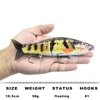 CCLTBA 6.5inch 56g Wobbler Jointed Fishing Lures Hard Glide Bait  Soft Tail Float Slide Swimbait Bass Fishing Tackle ► Photo 3/6