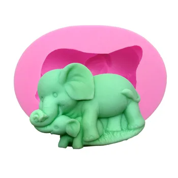 

New Sugarcraft Cute Elephant Silicone Mold Gumpaste Baking Moulds Fondant Molds Cake Decorating Tools Chocolate Resin Clay