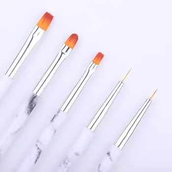 

5 Pcs/Set Nail Brush Nail Art Brushes Set Line Flower Pencil Painting Design Acrylic Nail Brush For Gel Polish