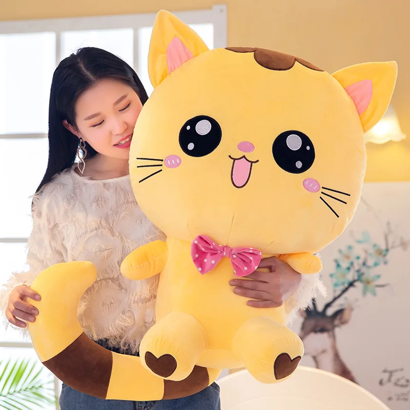 

New Style Boutique Crane Machines Doll Big Cat Face Doll Pillow sweet cat Stuffed Doll Creative Activity Gift