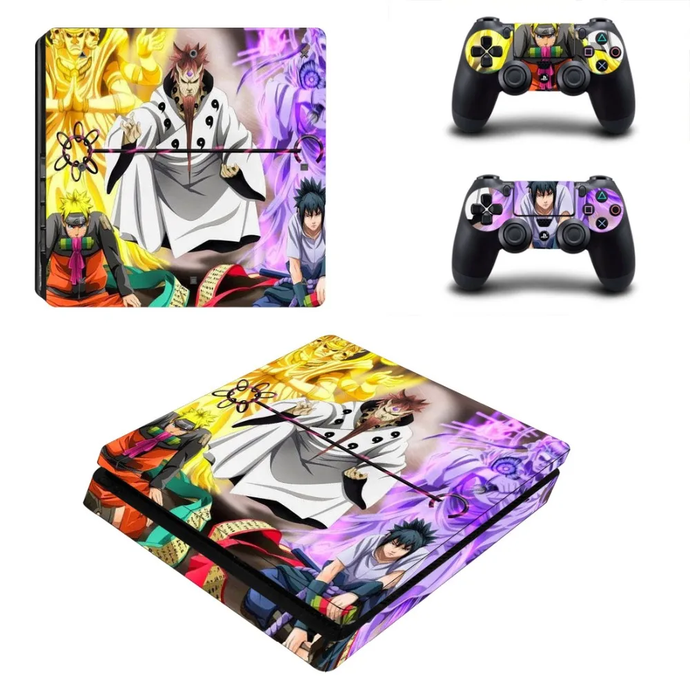 Ботинки в стиле аниме Naruto PS4 тонкий Стикеры s Play station 4 кожи наклейки для Игровые