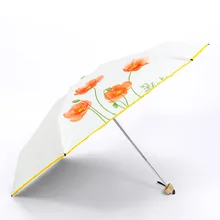 TIANQI Half off kou dai san 8 Bone Vinyl College Style Mini Capsule Umbrella Half off Sun-resistant Titanium Silver Umbrella Wom