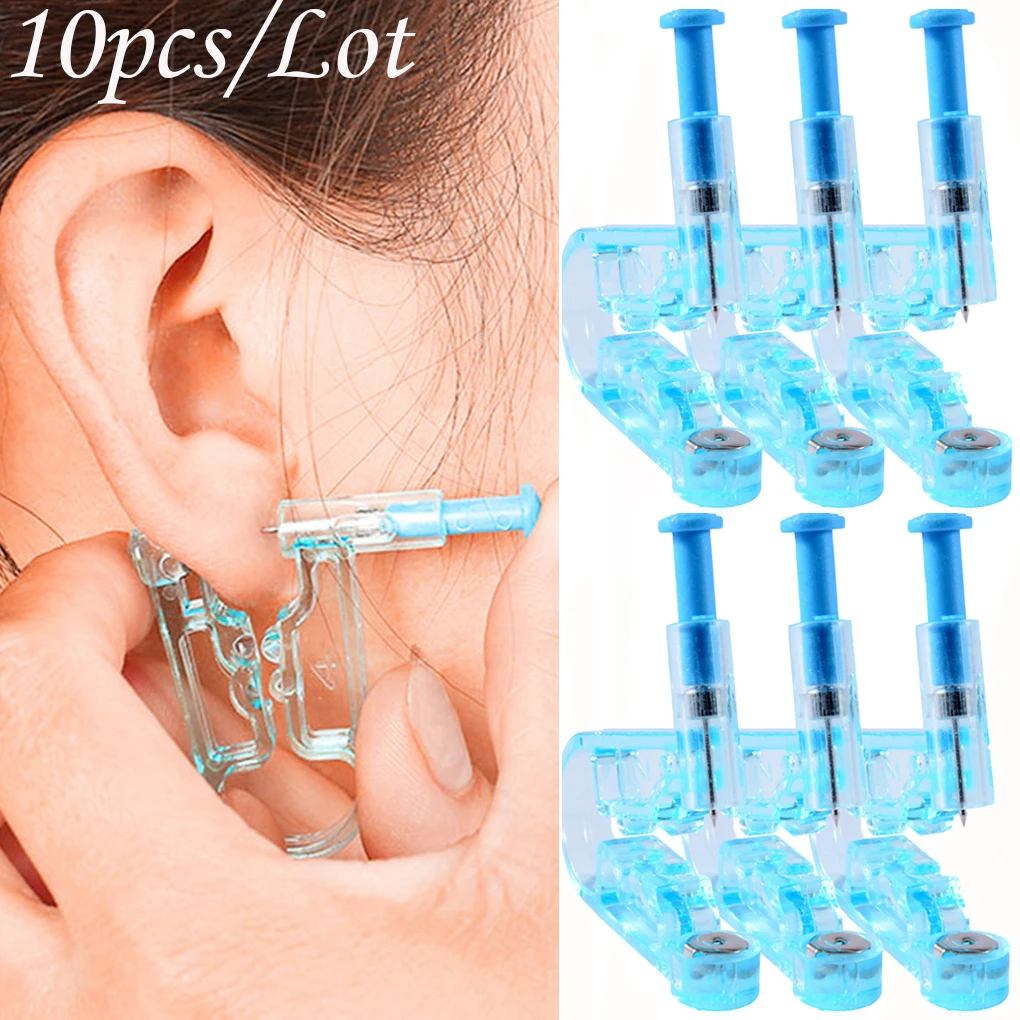 Disposable Sterile Ear Piercing Unit Cartilage Painless Healthy With Stud Asepsis Gun New Piercer Tool | Украшения и аксессуары