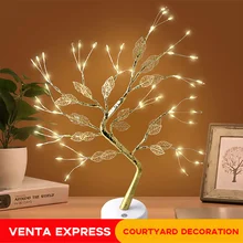 

LED Night Light Bonsai Tree Light DIY Lamp USB or Battery Powered for Bedroom Desktop Party Indoor Decoration