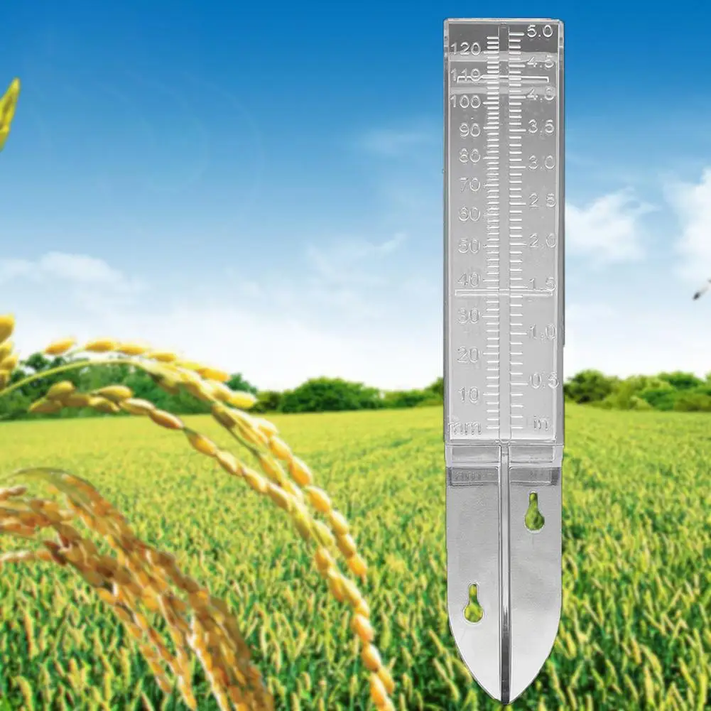 120ml Plastic Dual Scale Rain Gauge Home Garden Yard Rainfall Soil Water Measuring Meter Tool Outdoor Meteorological Measurer