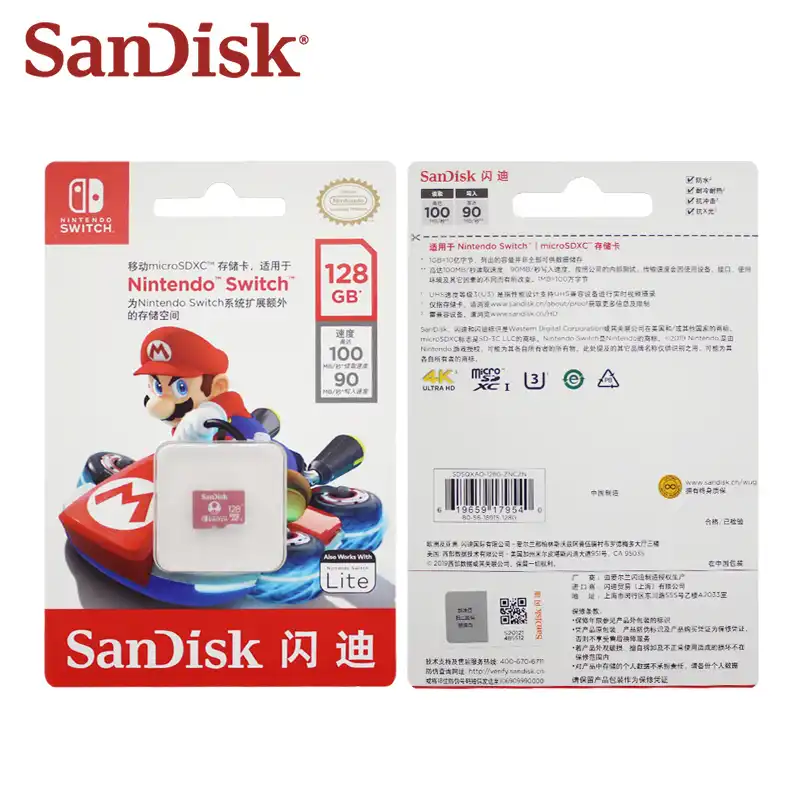 Original Sandisk Memory Card 128gb 256gb U1 Sdxc Compatible With Nintendo Switch Micro Sd Card Transflash Tf Card Micro Sd Cards Aliexpress