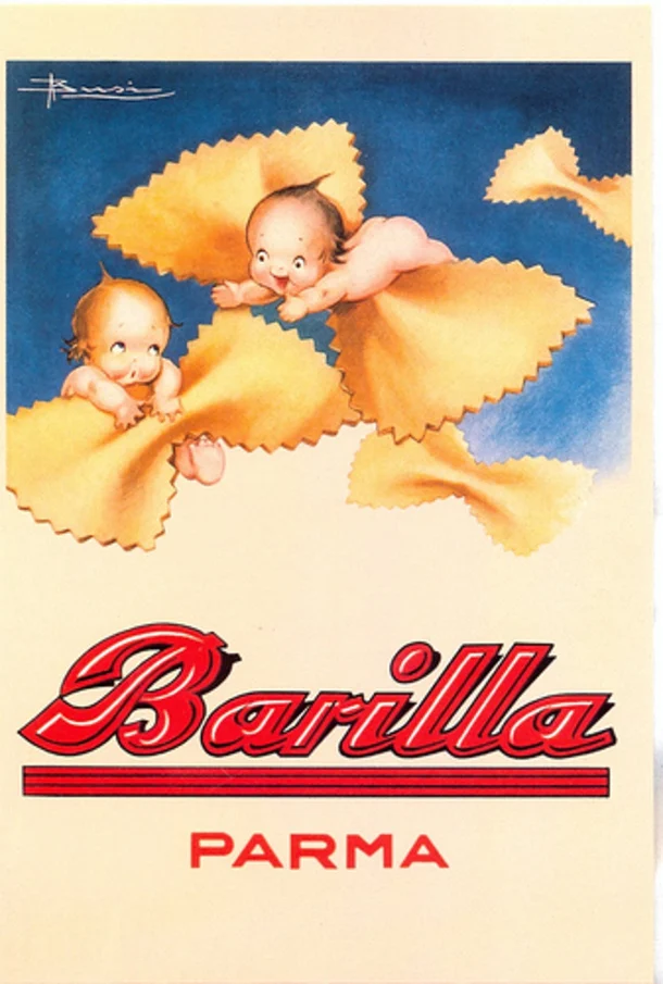 Спагетти Барилла Парма классический винтажный еда рекламный плакат из крафт-бумаги холст ванная комната Наклейка на стену домашний Декор подарок - Цвет: Золотой