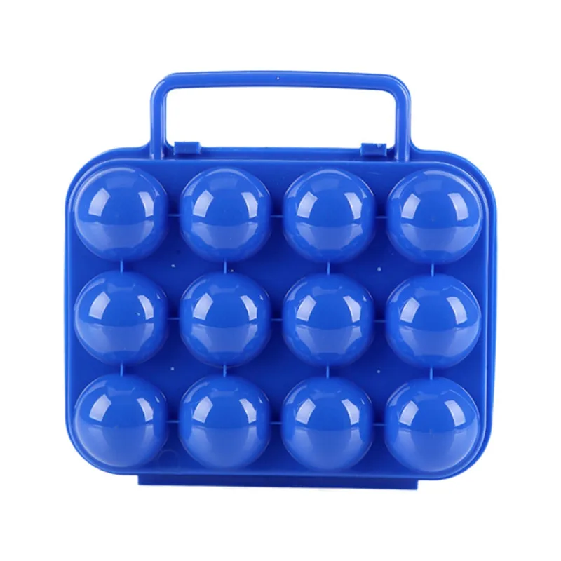 12-сетки Пластик яйцо ящик для хранения бытовой коробка для яиц для Портативный коробка для яиц для кемпинга на открытом воздухе - Цвет: LM