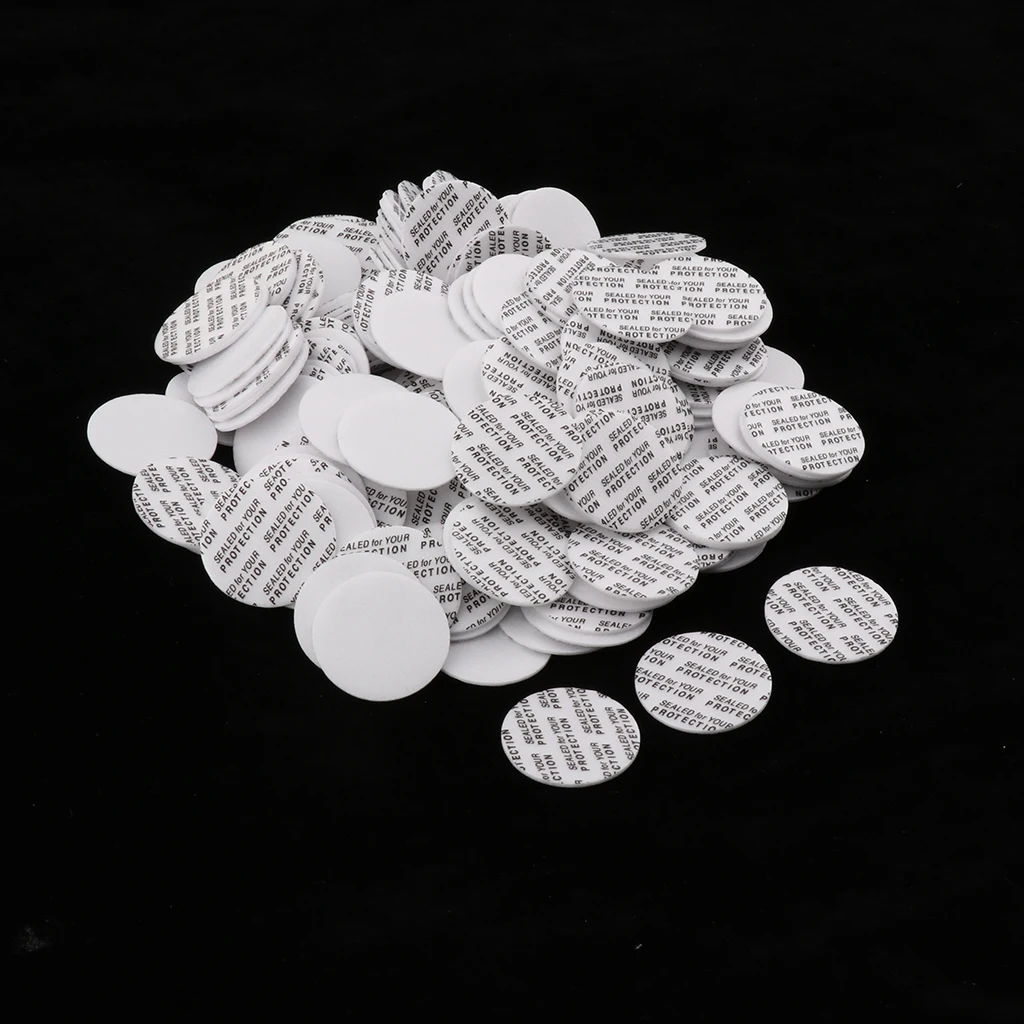 Bottle Cap Replacement Seal 200Pcs Accessory Kit - Press Seal Cap Liners - for Glass Plastic Container Jars Vials