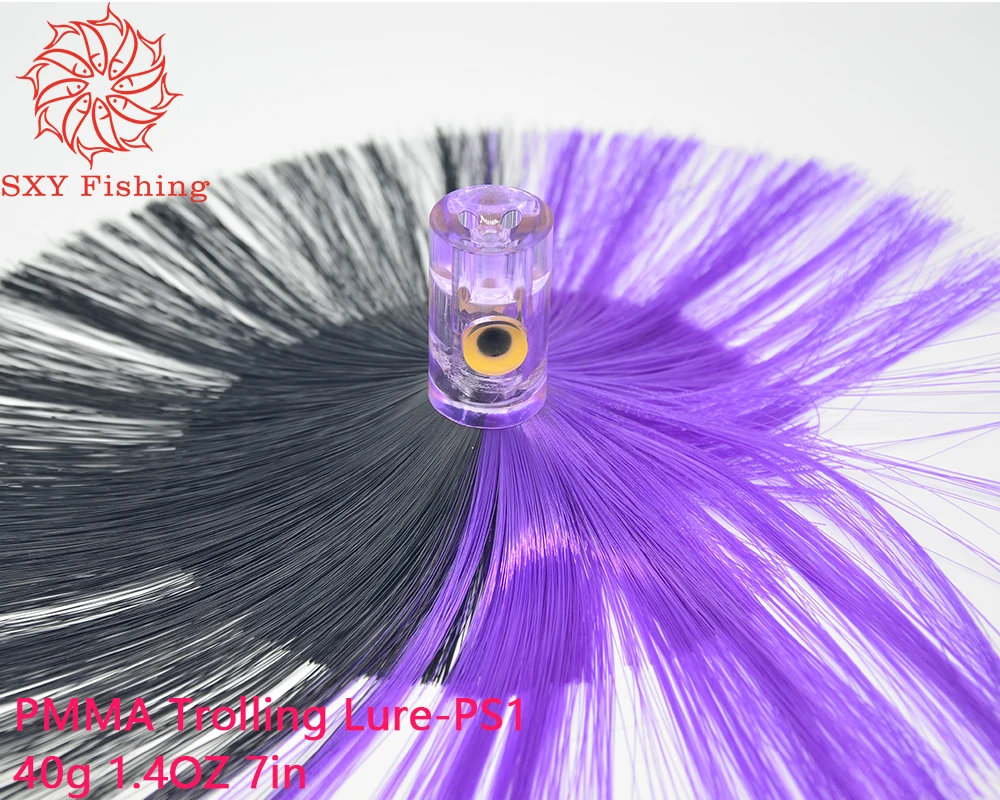 

SXY FISHING PMMA Trolling Lure Big game Lure Deep sea bait Hair bait fishing lure 40g PS1