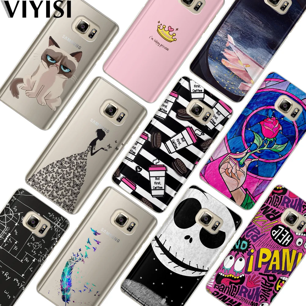 

Cute For Samsung Galaxy s8 A5 2017 Case S9 Plus Phone case Cover J7 J5 J3 A5 A3 2015 2016 2017 S6 S7Edge Feather Fundas Coque
