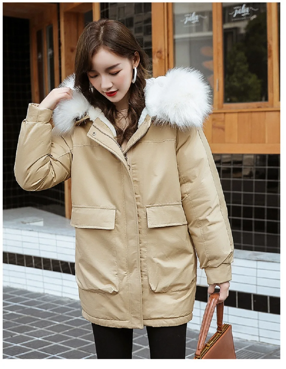 Зимняя куртка женская новая хлопковая Мода Abrigos Mujer Invierno с капюшоном Большие размеры хлопковая одежда плюс бархатная теплая куртка