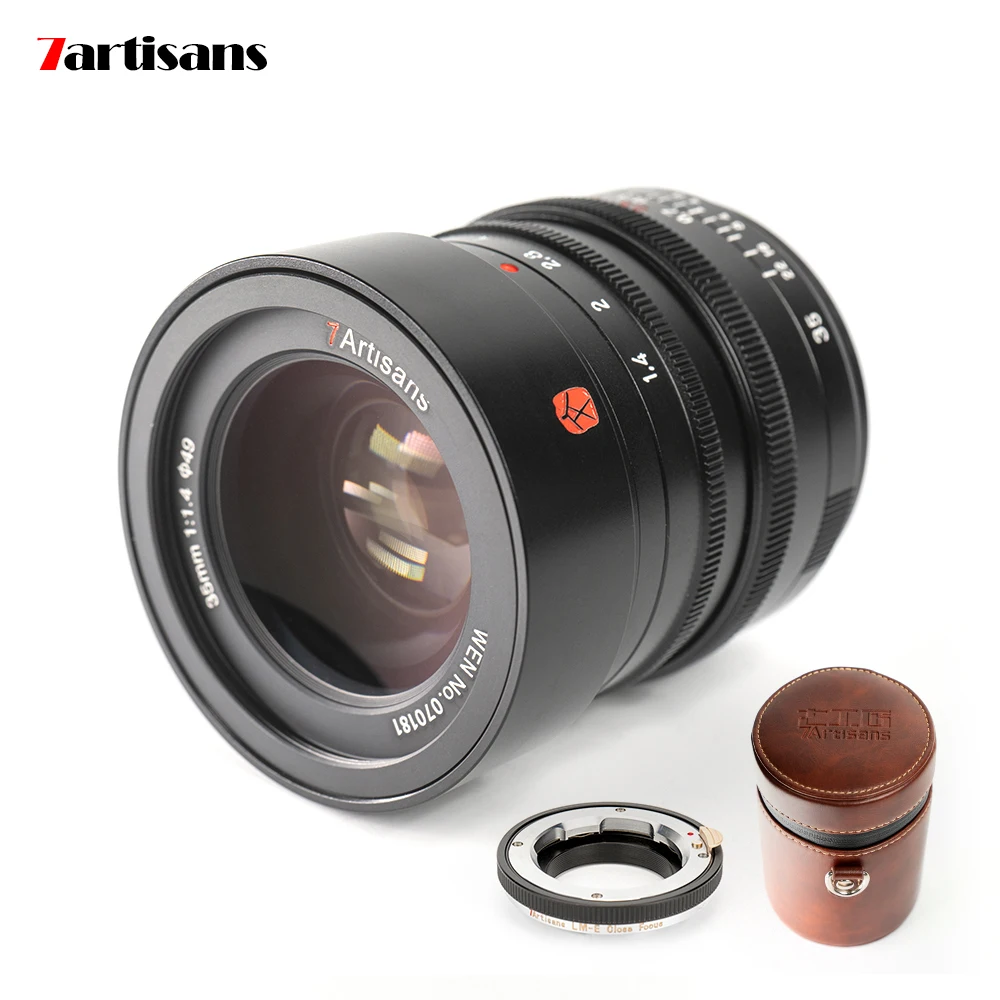 US $429.00 7Artisans M35mm F14 Full Frame MMount Lens For Leica M2 M3M4SL TL TL2CL For Fujifilm GFX Mirrorless Cameras
