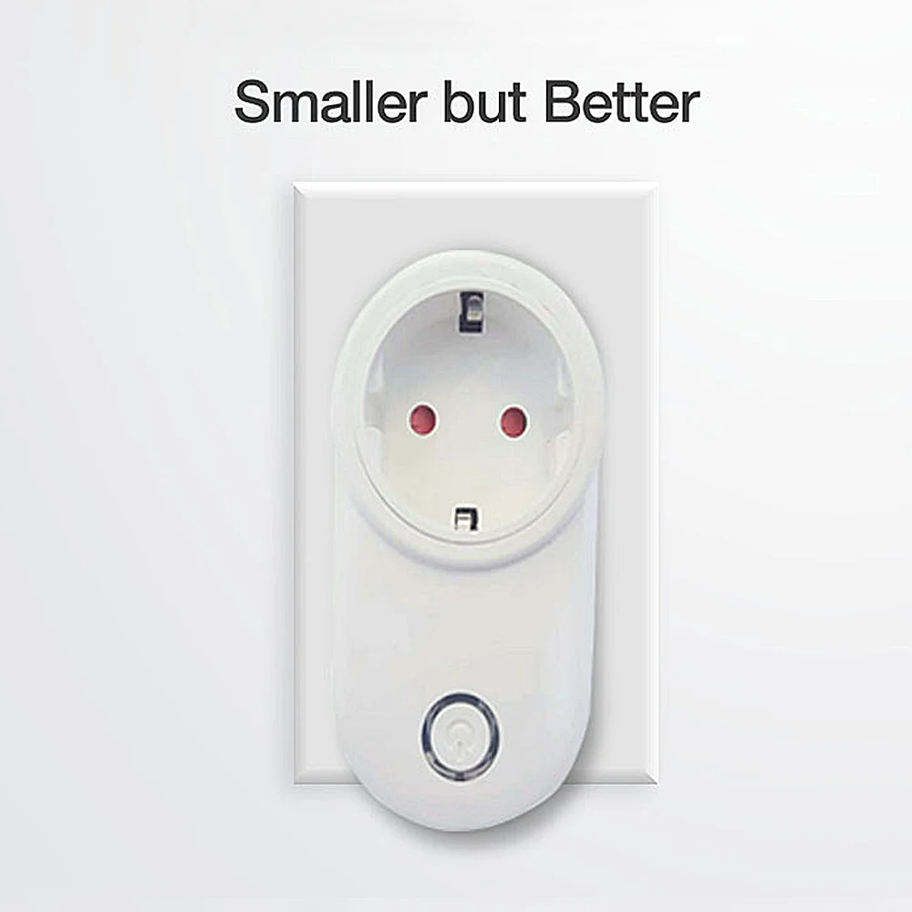 

Wireless Smart Plug Socket Google home Control Prise Wifi 10A 2019 new design Electric Outlet