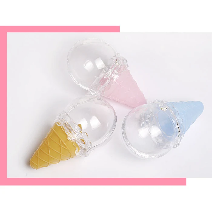 8pcs Candy Box Tubes Transparent Plastic Iced Cream Candy Box for Halloween Children E2S